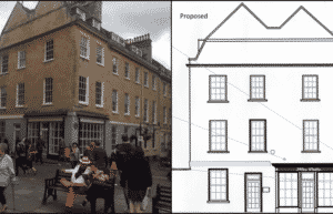 Conversion of listed building to café and retail premises – 7 York Street, Bath